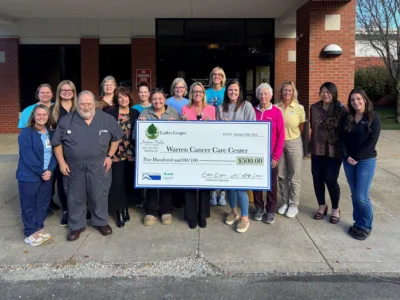 Jackson Valley Ladies’ League members make donation to Warren Cancer Care Center